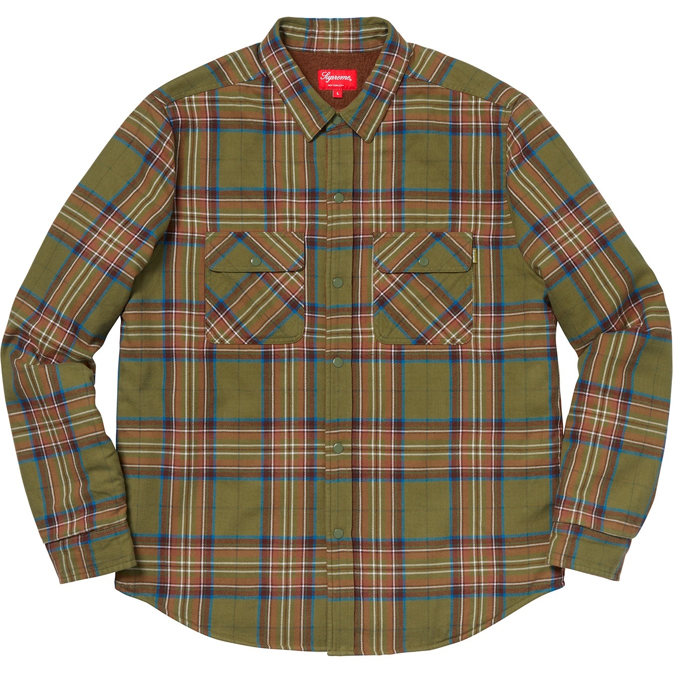 Pile Lined Plaid Flannel Shirt view 10